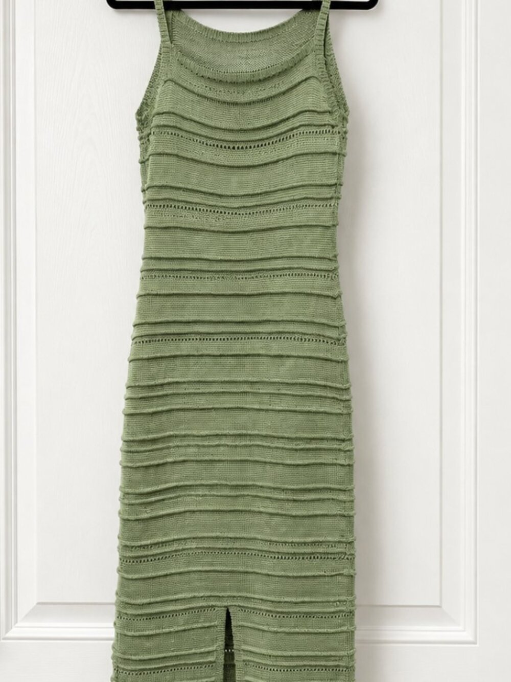 High Neck Crochet Knit Maxi Dress XL - Picture 5 of 5